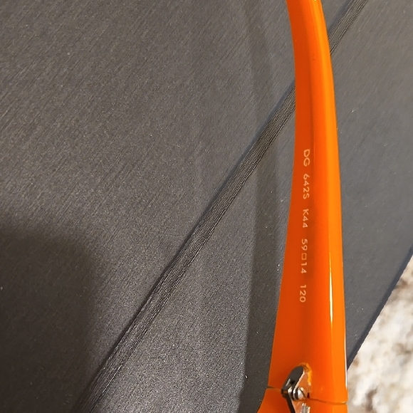 Orange Sunglasses with Brown Lenses - Picture 3 of 8